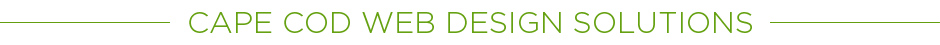 Cape Cod Web Design Solutions